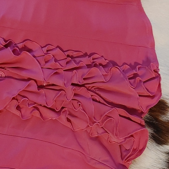 3/$50 Lennie Pink Frilled Blouse Sz L - Picture 4 of 6